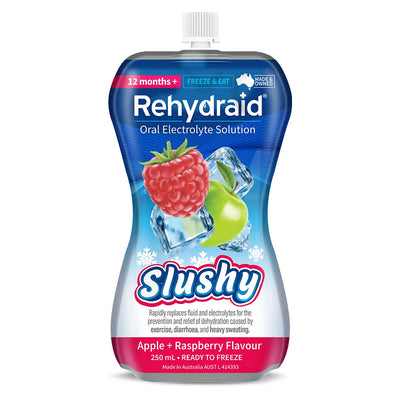 Rehydraid Electrolyte Slushy's Apple Raspberry 250mL x 18