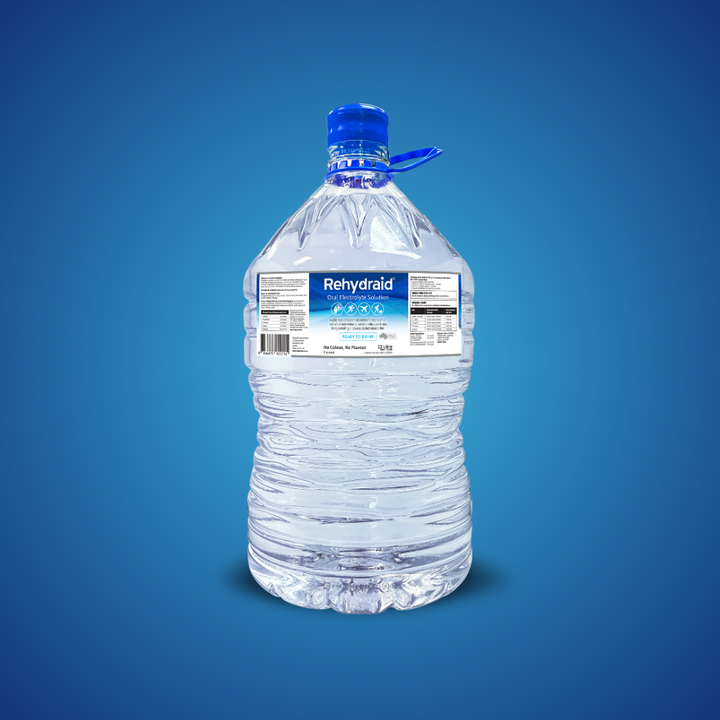 Rehydraid No Colour No Flavour Oral Electrolyte Solution, 12L electrolyte water cooler bottle for dehydration relief from vomiting, diarrhoea, sweating, and alcohol consumption. Australian-made.